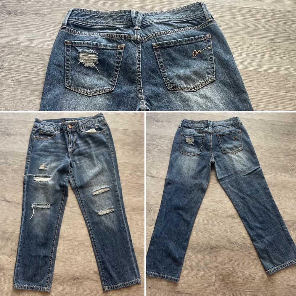 American Rag distressed cropped jeans | size 5
